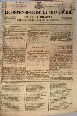 Le défenseur de la monarchie et de la charte Mittwoch 7. April 1830