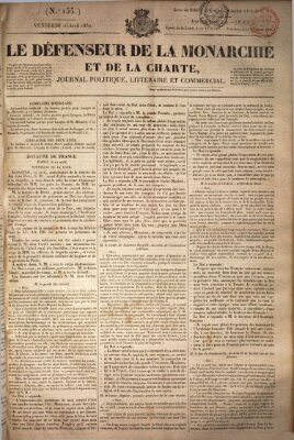 Le défenseur de la monarchie et de la charte Freitag 16. April 1830