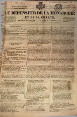 Le défenseur de la monarchie et de la charte Sonntag 18. April 1830