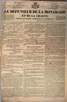 Le défenseur de la monarchie et de la charte Montag 31. Mai 1830