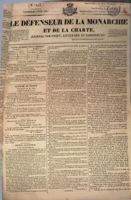 Le défenseur de la monarchie et de la charte Freitag 4. Juni 1830