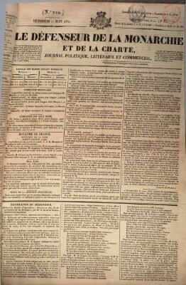 Le défenseur de la monarchie et de la charte Freitag 11. Juni 1830