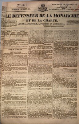 Le défenseur de la monarchie et de la charte Freitag 2. Juli 1830