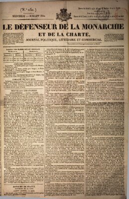 Le défenseur de la monarchie et de la charte Mittwoch 21. Juli 1830