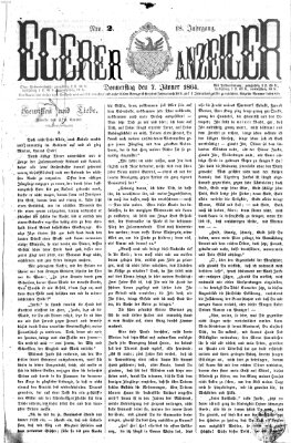 Egerer Anzeiger Donnerstag 7. Januar 1864