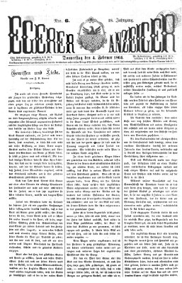 Egerer Anzeiger Donnerstag 4. Februar 1864