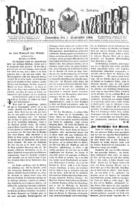 Egerer Anzeiger Donnerstag 1. September 1864