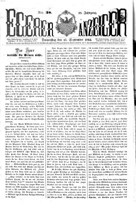 Egerer Anzeiger Donnerstag 15. September 1864