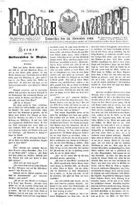 Egerer Anzeiger Donnerstag 24. November 1864