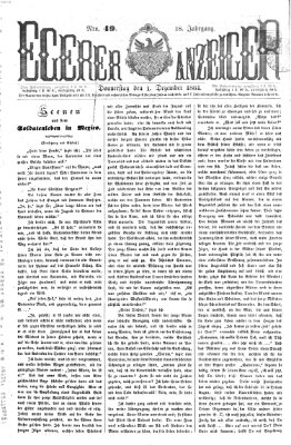 Egerer Anzeiger Donnerstag 1. Dezember 1864