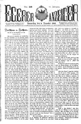 Egerer Anzeiger Donnerstag 8. Dezember 1864