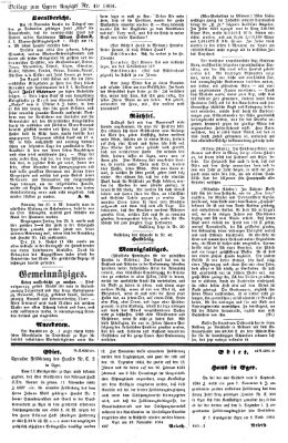 Egerer Anzeiger Donnerstag 1. Dezember 1864