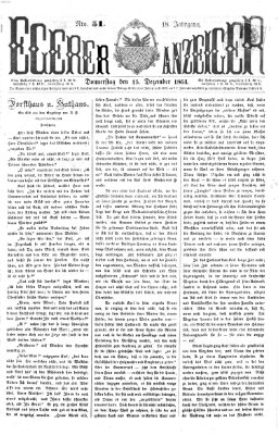 Egerer Anzeiger Donnerstag 15. Dezember 1864