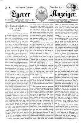 Egerer Anzeiger Donnerstag 12. Januar 1865