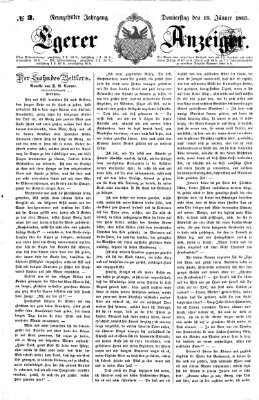 Egerer Anzeiger Donnerstag 19. Januar 1865