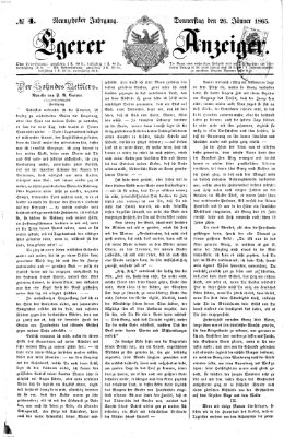 Egerer Anzeiger Donnerstag 26. Januar 1865