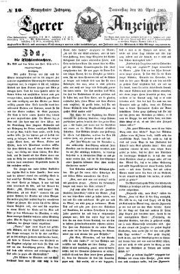 Egerer Anzeiger Donnerstag 20. April 1865