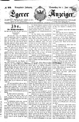 Egerer Anzeiger Donnerstag 1. Juni 1865