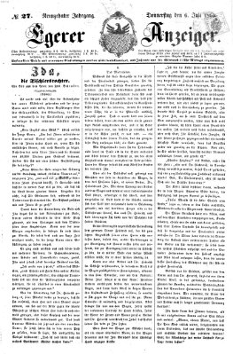 Egerer Anzeiger Donnerstag 6. Juli 1865