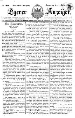 Egerer Anzeiger Donnerstag 7. September 1865