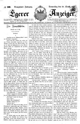 Egerer Anzeiger Donnerstag 28. September 1865