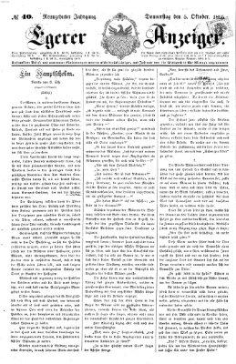 Egerer Anzeiger Donnerstag 5. Oktober 1865