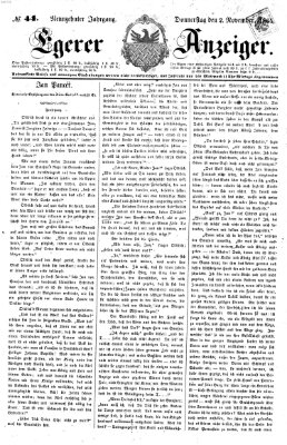 Egerer Anzeiger Donnerstag 2. November 1865