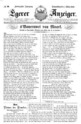 Egerer Anzeiger Donnerstag 1. März 1866