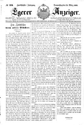 Egerer Anzeiger Donnerstag 29. März 1866