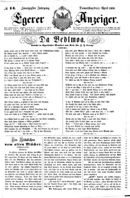 Egerer Anzeiger Donnerstag 5. April 1866