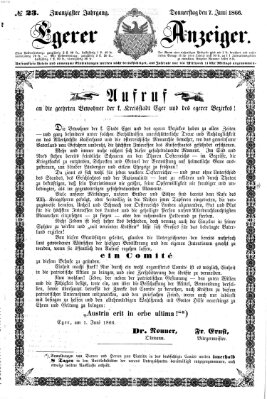 Egerer Anzeiger Donnerstag 7. Juni 1866