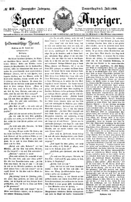 Egerer Anzeiger Donnerstag 5. Juli 1866