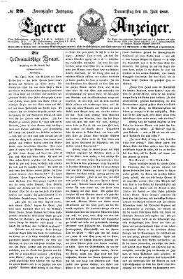 Egerer Anzeiger Donnerstag 19. Juli 1866