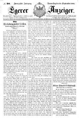 Egerer Anzeiger Donnerstag 20. September 1866