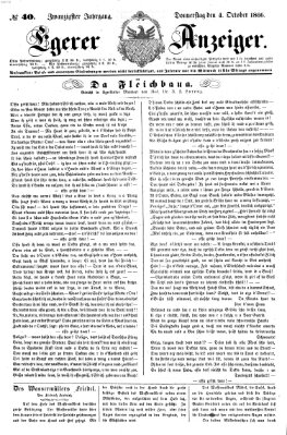 Egerer Anzeiger Donnerstag 4. Oktober 1866