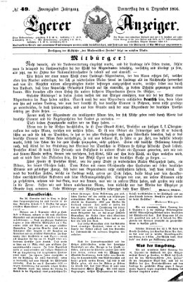 Egerer Anzeiger Donnerstag 6. Dezember 1866