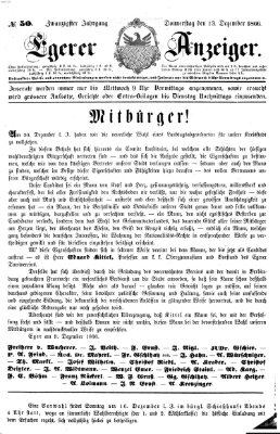 Egerer Anzeiger Donnerstag 13. Dezember 1866