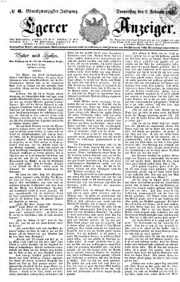 Egerer Anzeiger Donnerstag 7. Februar 1867