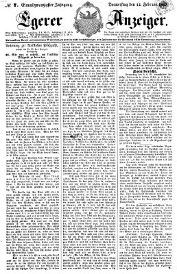 Egerer Anzeiger Donnerstag 14. Februar 1867