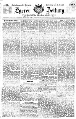 Egerer Anzeiger Donnerstag 13. August 1868