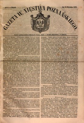 Gazeta Wielkiego Xięstwa Poznańskiego Freitag 12. Januar 1849