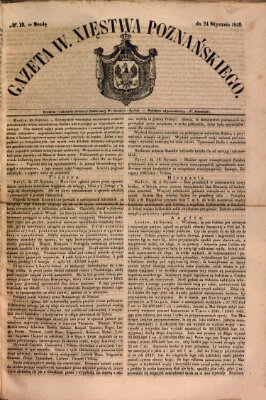 Gazeta Wielkiego Xięstwa Poznańskiego Mittwoch 24. Januar 1849