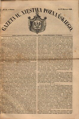 Gazeta Wielkiego Xięstwa Poznańskiego Samstag 27. Januar 1849