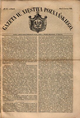 Gazeta Wielkiego Xięstwa Poznańskiego Freitag 2. Februar 1849
