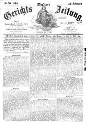 Berliner Gerichts-Zeitung Samstag 14. Mai 1864