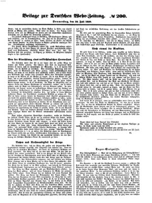 Deutsche Wehr-Zeitung (Preußische Wehr-Zeitung) Donnerstag 18. Juli 1850