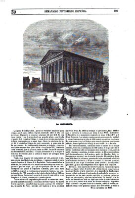 Semanario pintoresco español Sonntag 25. September 1853