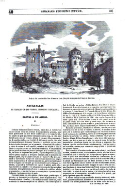 Semanario pintoresco español Sonntag 2. Oktober 1853