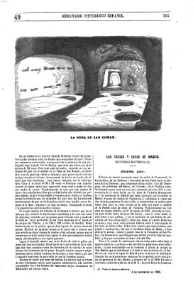 Semanario pintoresco español Sonntag 4. Dezember 1853