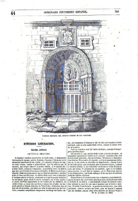 Semanario pintoresco español Sonntag 29. Oktober 1854